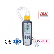 Cem DT-3891G Sıcaklık Kayıt Cihazı 4 Kanallı Data Logger
